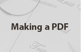 Making a PDF